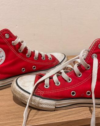 Converse All Star rosse numero 35