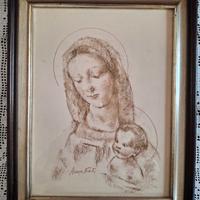 QUADRO "MADONNA CON BAMBINO"