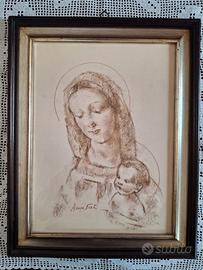 QUADRO "MADONNA CON BAMBINO"
