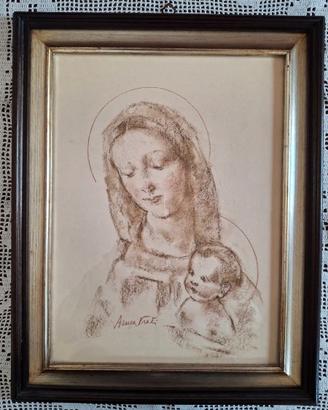 QUADRO "MADONNA CON BAMBINO"