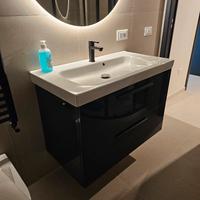 Mobile bagno lavabo nero moderno
