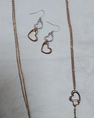 collana più orecchini 