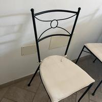 Sedie in ferro battuto