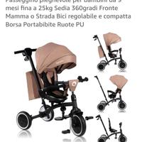 triciclo passeggino lionelo