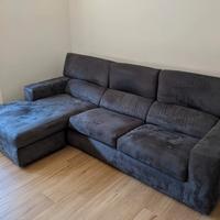 Divano letto Poltrone e Sofà grigio con penisola