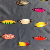 Set di 12 esche artificiali da pesca