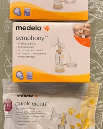 2 Set Medela Symphony usati + sacca quick clean
