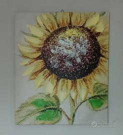 quadro con girasole 