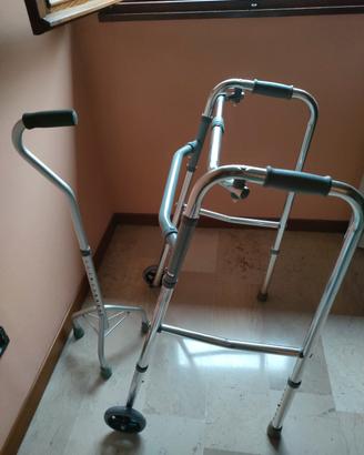 deambulatore+ tripode per anzianii