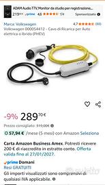 cavo ricarica auto plug in 