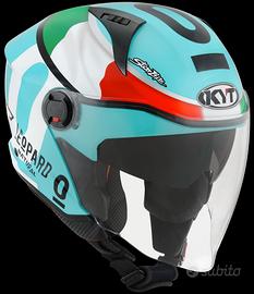 KYT Casco Jet D-CITY - Leopard - Tricolore