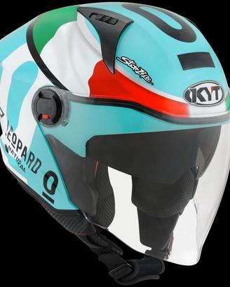 KYT Casco Jet D-CITY - Leopard - Tricolore