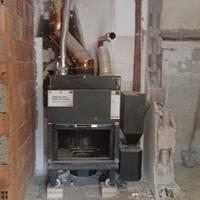 Camino stufa a legna pellet