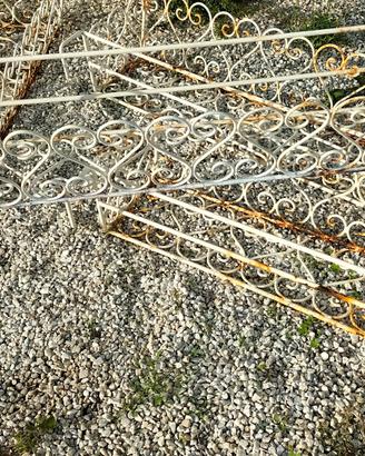 5 FIORIERE DA BALCONE IN FERRO BATTUTO VINTAGE '70