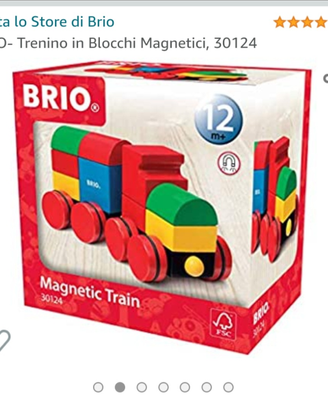Trenino magnetico + trenini con filo BRIO
