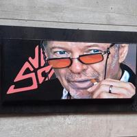 Quadro in legno omaggio a Vasco Rossi 