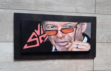 Quadro in legno omaggio a Vasco Rossi 