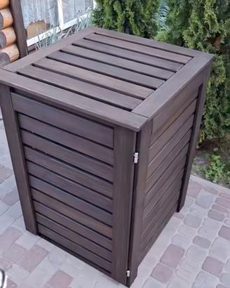Realizziamo woodbox per bidoni spazzatura per atte