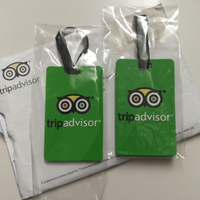 Porta nome valigia TripAdvisor etichetta targhetta