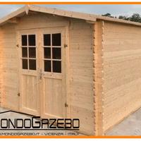 Casetta legno Smeraldo 3x3 34mm ricovero attrezzi