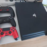Play station 4 + 3 joystick + 3 giochi