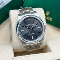 ROLEX OYSTER PERPETUAL 39 DARK RHODIUM 114300