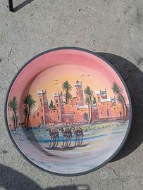 Set 5 Piatti Giganti Decorativi Ceramica 52 cm