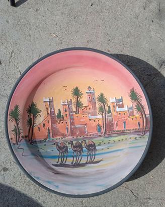Set 5 Piatti Giganti Decorativi Ceramica 52 cm