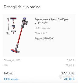 Aspirapolvere Senza Filo Dyson V11™ Fluffy