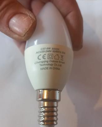 lampadina a goccia led bianco caldo 4 pezzi
