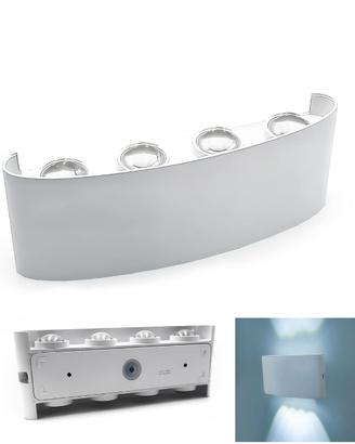 Lampada Applique Esterno LED 24w Ip65 Luce Fredda