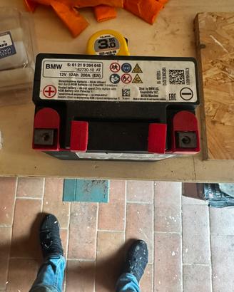 Batteria bmw gel 12v 12ah 200a raccolta olive