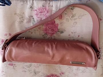 Borsa pelle rosa Coconuda particolare cilindro