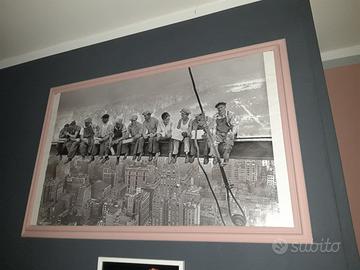 poster pranzo sul grattacielo