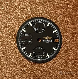 Quadrante Breitling Chronomat nero con indici neri