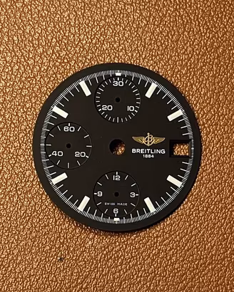 Quadrante Breitling Chronomat nero con indici neri