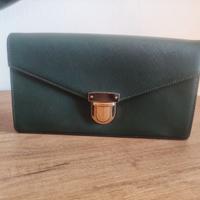 Borsetta/pochette verde bottiglia