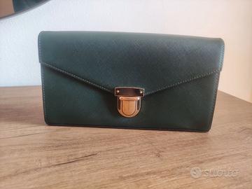 Borsetta/pochette verde bottiglia