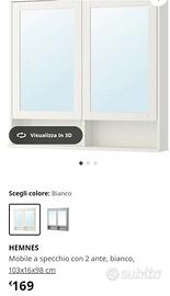 Pensile bagno Ikea Hemnes