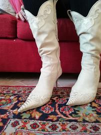 Stivali texani camoscio