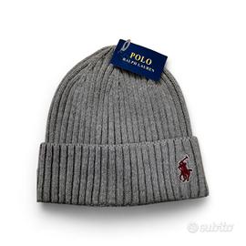 cuffia Polo Ralph Lauren grigia nuova 