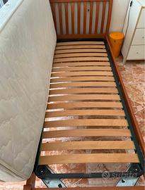Letto e materasso singolo