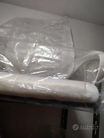 poltrona ufficio colore bianco in tessuto