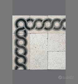 Pavimentazione in graniglia antica