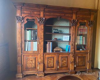 libreria legno massello