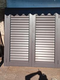 persiane in alluminio marrone mix diverse misure