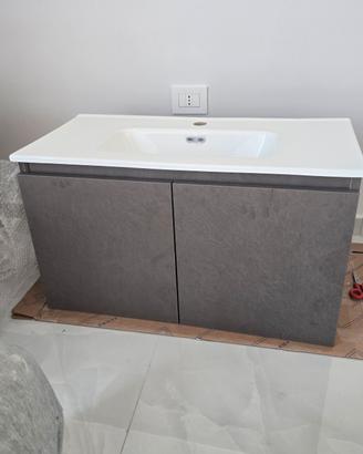Mobile bagno sospeso salvaspazio 80 x 39