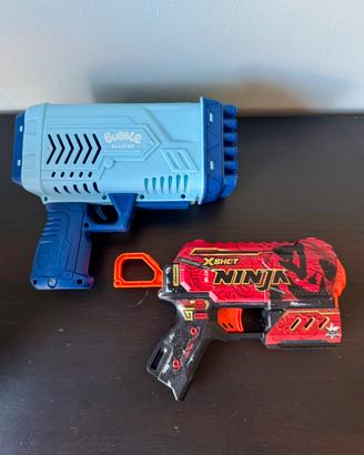 Bolle di Sapone Bubble + X-Shot Ninja