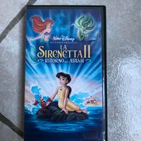 VHS la sirenetta II walt disney