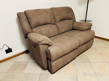 Divano 2 posti marrone